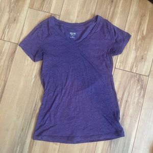 Purple short sleeve, V-neck, T-Shirt